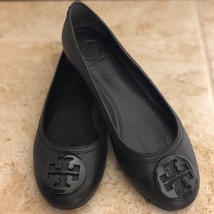 All Black Tory Burch Flats